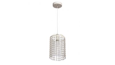 Pakabinamas &scaron;viestuvas Crystal Venezia Light 1x60W E14 White-Gold 464016801 MW Glasberg