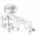 Sieninis &scaron;viestuvas Helios 1x3W G9 56045-1 Globo Lighting