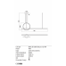 Pakabinamas &scaron;viestuvas Giotto Pendant D40 3000K 01-1735 Redo Group