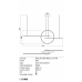 Pakabinamas šviestuvas Giotto Pendant D60 3000K 01-1736 Pakabinamas šviestuvas Giotto Pendant D60 3000K 01-1736 Redo Group