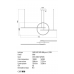 Pakabinamas &scaron;viestuvas Giotto Pendant D60 4000K 01-1849 Redo Group