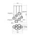 Pakabinamas &scaron;viestuvas Plumen D50 Smoke Grey 01-2069 Redo Group