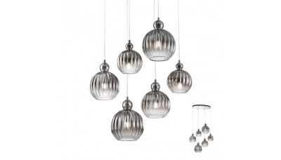 Pakabinamas &scaron;viestuvas Plumen D50 Smoke Grey 01-2069 Redo Group