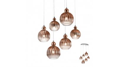 Pakabinamas &scaron;viestuvas Plumen D50 Copper 01-2070 Redo Group