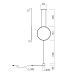 Grindinis/pakabinamas &scaron;viestuvas Slick D61 Black 3000K 01-2197 Redo Group