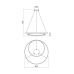 Pakabinamas &scaron;viestuvas Torsion Pendant 55cm White 3000K 01-1793 Redo Group