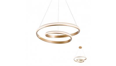 Pakabinamas &scaron;viestuvas Torsion Pendant 55cm Bronze 3000K 01-1794 Redo Group