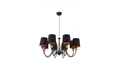Pakabinamas &scaron;viestuvas GM-215/8 Black+Gold 1509 G.LUX