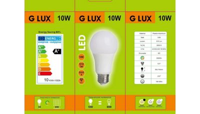 LED Lemputė GR-LED-A60-10W 1355 LED Lemputė GR-LED-A60-10W 1355 G.LUX