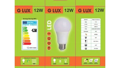 LED Lemputė GR-LED-A60-12W 1250 LED Lemputė GR-LED-A60-12W 1250 G.LUX