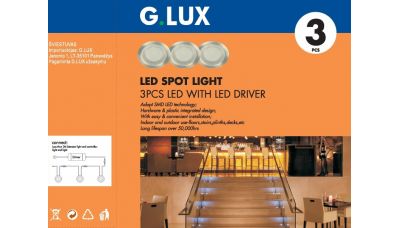 Įmontuojamas &scaron;viestuvas LBS-3107-3 LED 3x0,3W 1243 G.LUX
