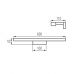 Sieninis šviestuvas Asten LED Black IP44 12W 4000K 60cm 26684 Sieninis šviestuvas Asten LED Black IP44 12W 4000K 60cm 26684 Kanlux