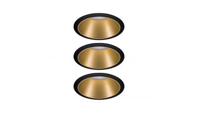 Įmontuojamas &scaron;viestuvas Cole 3 Recessed 2700K Black-Gold Dim 93404 Paulmann