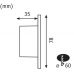Įleidžiamas sieninis &scaron;viestuvas Recessed Wall Lamp 1.7W Round 92924 Paulmann