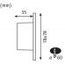 Įleidžiamas sieninis &scaron;viestuvas Recessed Wall Lamp 1.7W 92922 Paulmann
