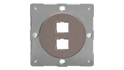 Keystone/USB Data tinklelio plokštė be rėmelio, dvivietė Alavas EGD2R Keystone/USB Data tinklelio plokštė be rėmelio, dvivietė Alavas EGD2R Varilight