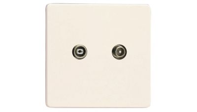 R + TV antenos lizdas Balta XEY2RTVS.MW R + TV antenos lizdas Balta XEY2RTVS.MW Varilight
