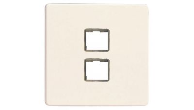  Keystone/USB Data tinklelio plokštė, dvivietė Balta XEYD2S.MW Varilight