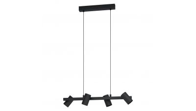Pakabinamas &scaron;viestuvas Gatuela 4 Black 99463 Eglo
