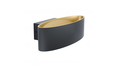 Sieninis &scaron;viestuvas Maccacari Black LED 98542 Eglo