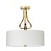 Lubinis &scaron;viestuvas Falmouth 3 Light Semi Flush BATH-FALMOUTH-SF-FG Elstead Lighting