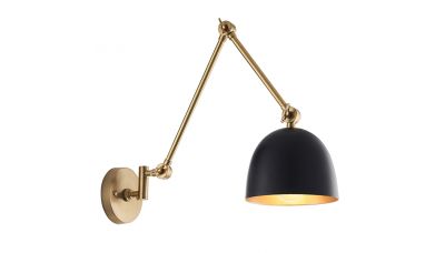 Sieninis šviestuvas Lehal Swing Arm Wall Brass 93142 Sieninis šviestuvas Lehal Swing Arm Wall Brass 93142 Endon