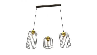 Pakabinamas šviestuvas Vander 3 BL Gold 1364/3 Pakabinamas šviestuvas Vander 3 BL Gold 1364/3 Emibig Lighting