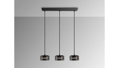 Pakabinamas šviestuvas Olaia Black-Smoky 3L 12670 Pakabinamas šviestuvas Olaia Black-Smoky 3L 12670 I3