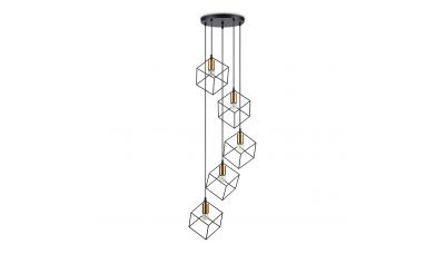 Pakabinamas &scaron;viestuvas Ice Nero SP5 237664 Ideal Lux