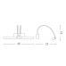Sieninis &scaron;viestuvas Bow AP D46 Ottone Satinato 121178 Ideal Lux