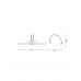 Sieninis &scaron;viestuvas Bow AP D76 Ottone Satinato 121130 Ideal Lux