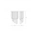 Sieninis &scaron;viestuvas Carlton AP3 Cromo 168913 Ideal Lux