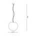 Pakabinamas &scaron;viestuvas Carta SP1 D50 226040 Ideal Lux