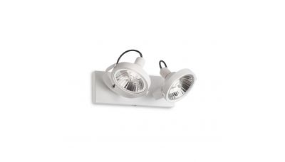 Sieninis &scaron;viestuvas Glim PL2 Bianco 200200 Ideal Lux