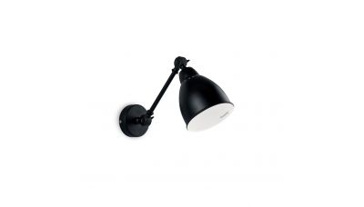 Sieninis &scaron;viestuvas Newton AP1 Nero 27852 Ideal Lux