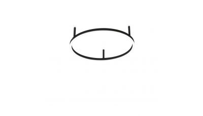 Lubinis &scaron;viestuvas Oracle Slim PL D050 Round 3000K On-Off BK 265988 Ideal Lux