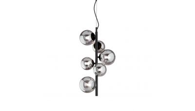 Pakabinamas &scaron;viestuvas Perlage SP6 Nero 271422 Ideal Lux