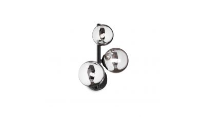 Sieninis &scaron;viestuvas Perlage AP3 Nero 271439 Ideal Lux