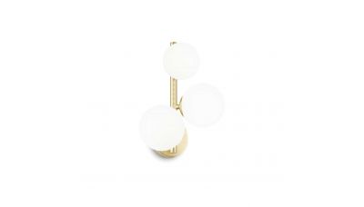 Sieninis šviestuvas Perlage AP3 Ottone 283784 Sieninis šviestuvas Perlage AP3 Ottone 283784 Ideal Lux