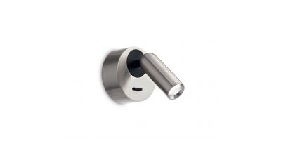 Sieninis &scaron;viestuvas Bean Round AP Nickel 260631 Ideal Lux