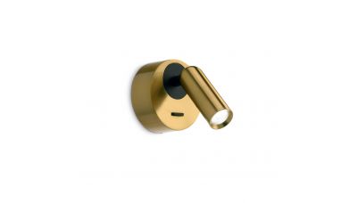 Sieninis &scaron;viestuvas Bean Round AP Ottone 260624 Ideal Lux