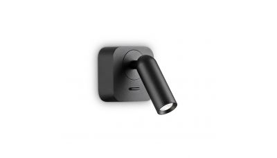 Sieninis &scaron;viestuvas Bean Square AP Nero 260655 Ideal Lux