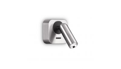 Sieninis šviestuvas Bean Square AP Nickel 260679 Sieninis šviestuvas Bean Square AP Nickel 260679 Ideal Lux