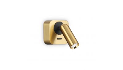 Sieninis &scaron;viestuvas Bean Square AP Ottone 260662 Ideal Lux