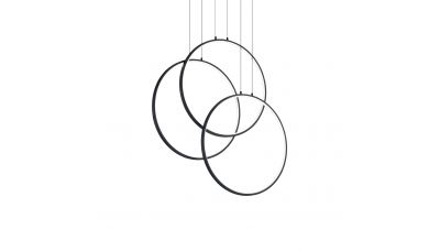 Pakabinamas &scaron;viestuvas Frame SP Cerchio Nero 269337 Ideal Lux