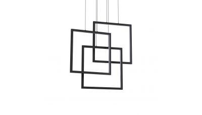 Pakabinamas &scaron;viestuvas Frame SP Quadrato Nero 269375 Ideal Lux