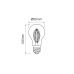  E27 Filament LED lemputė 8W A60 968lm šiltai balta pritemdoma 249129 LED Line