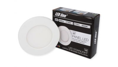  EasyFix LED panelė 6W apvali šiltai balta 248771 LED Line