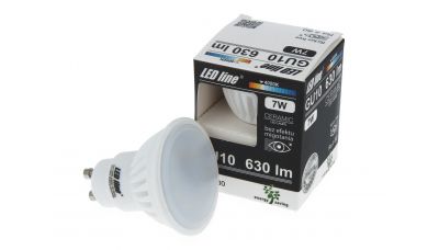  GU10 LED lemputė 7W 630lm neutraliai balta 247620 LED Line