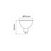  MR16 LED lemputė AC/CD 7W 595lm neutraliai balta 247644 LED Line